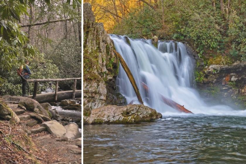 Abrams Falls hike in Smoky Mountains