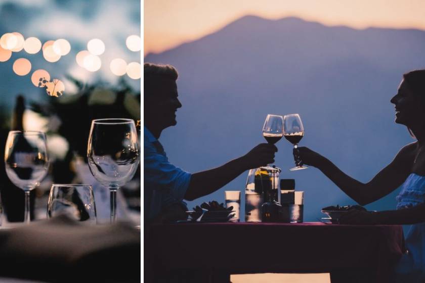 couple out to dinner