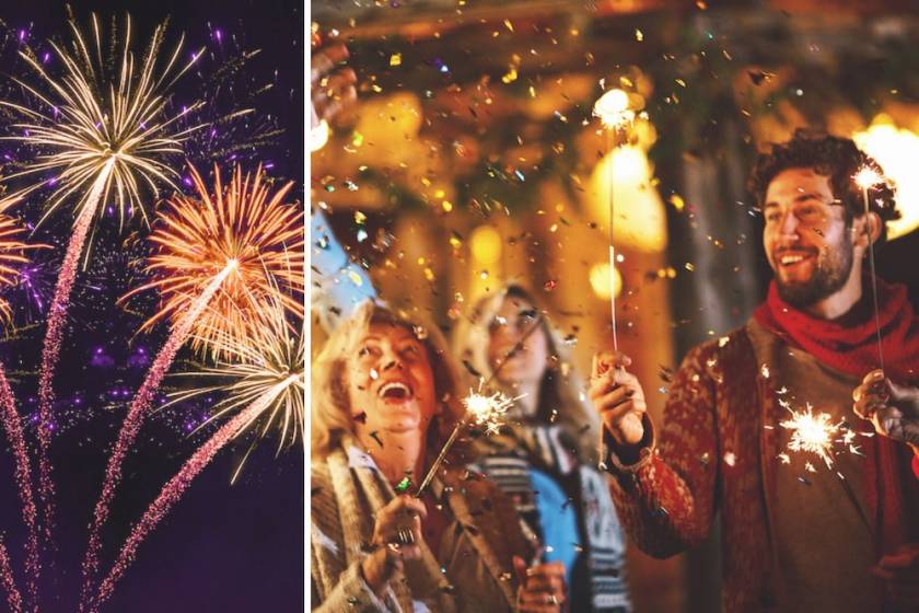 celebrating new year's eve